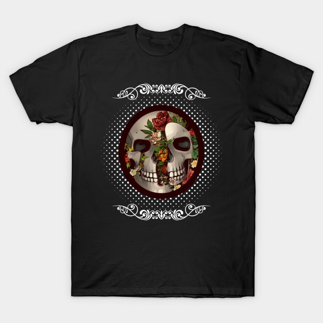 Flower Skull T-Shirt by FluffigerSchuh